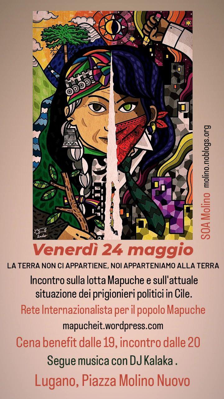 VENERDÌ 24 MAGGIO – INCONTRO SULLA LOTTA MAPUCHE