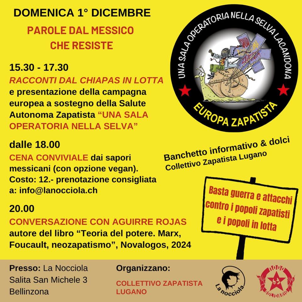 1 DICEMBRE – PAROLE DAL MESSICO CHE RESISTE