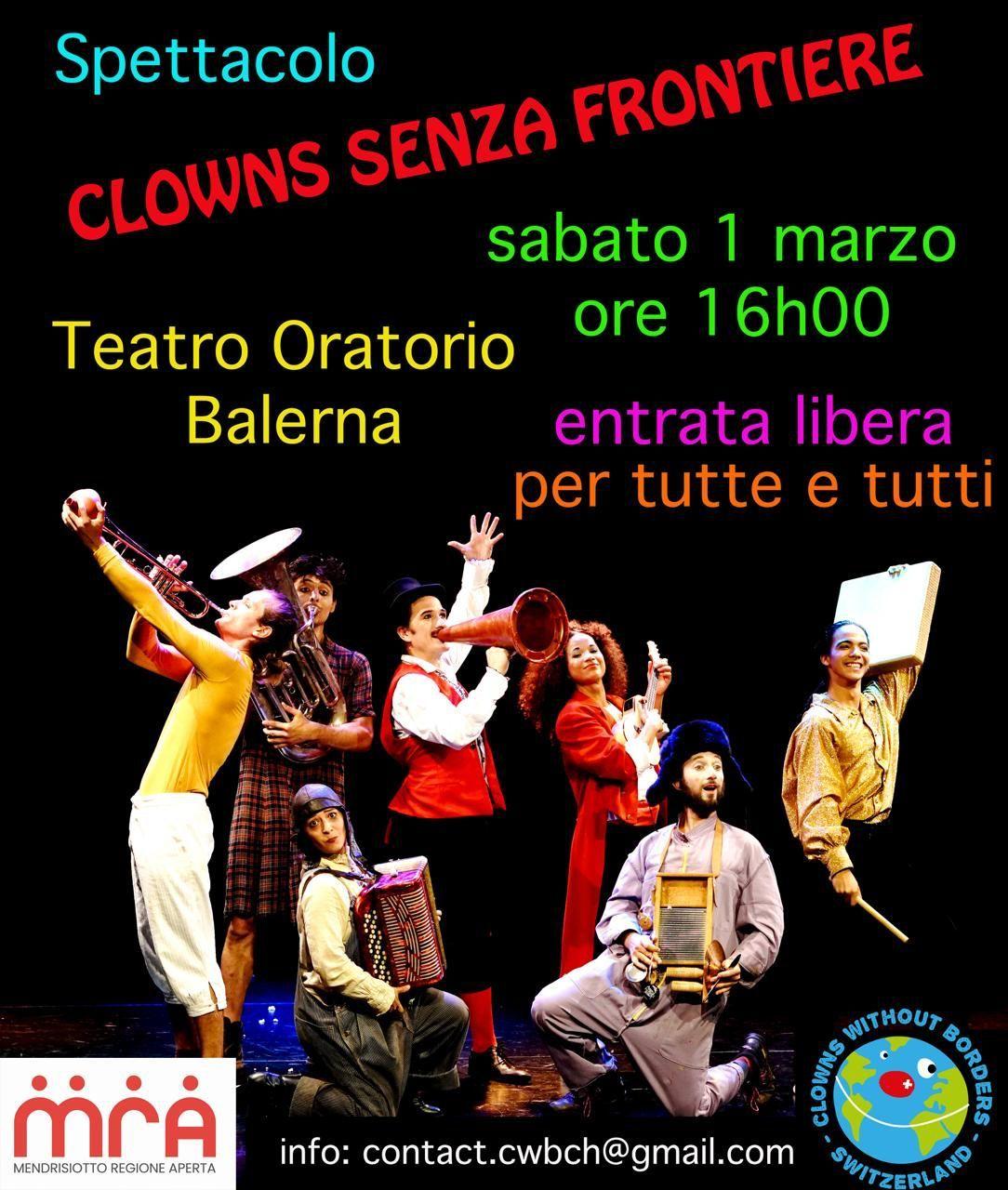 1 MARZO BALERNA – CLOWNS SENZA FRONTIERE