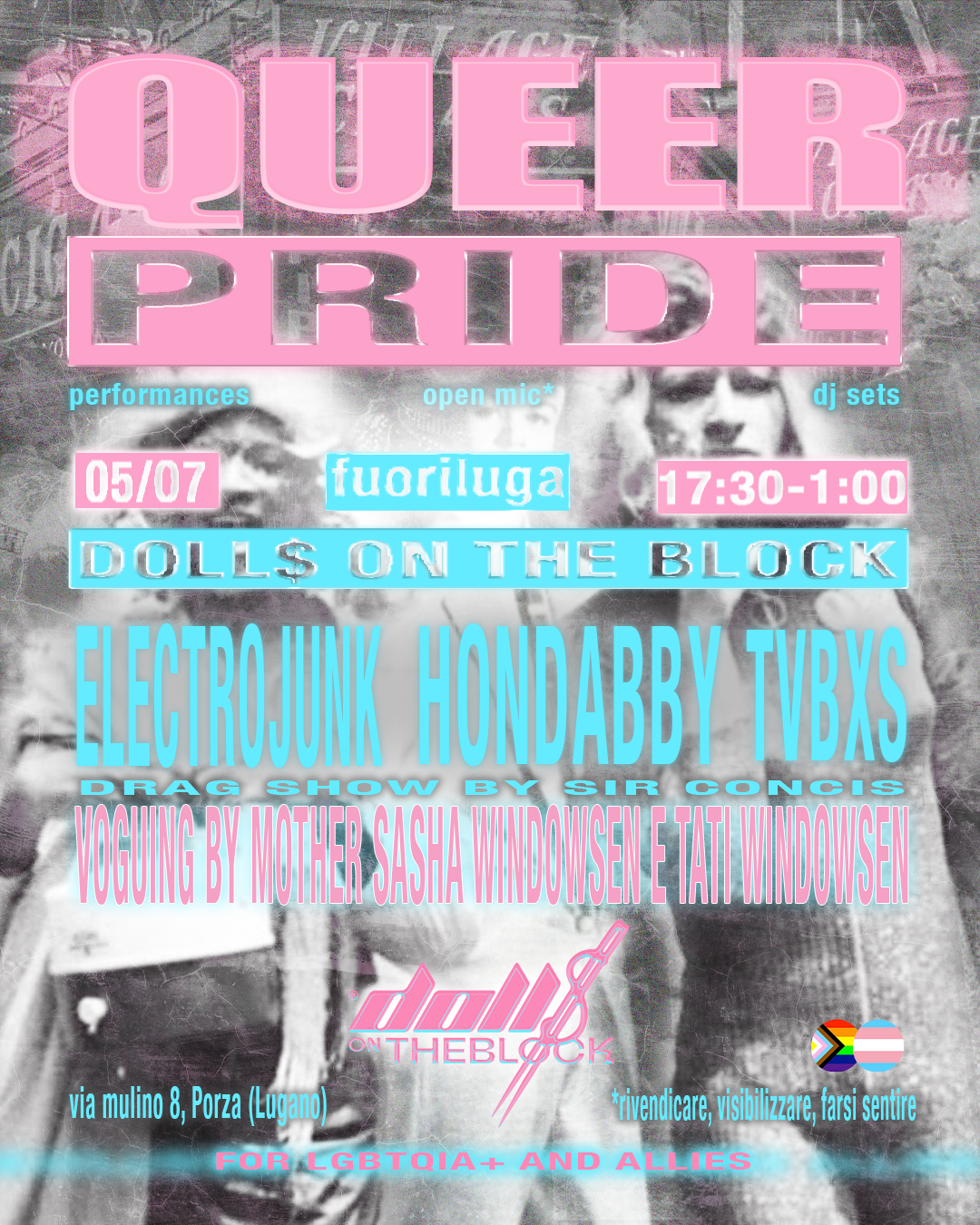 SABATO 5 LUGLIO FUORI LUGA – QUEER PRIDE