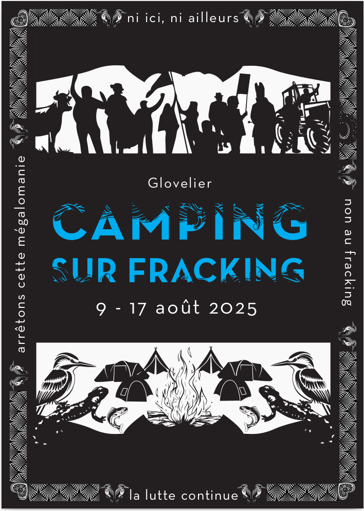 9-18 agosto Gloverier (Giura) – Campeggio sul fracking 2025