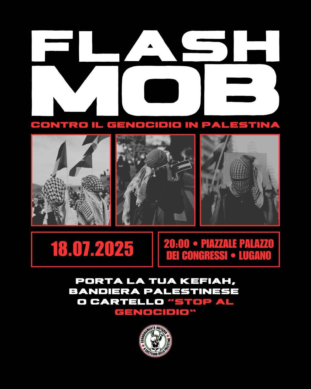 VENERDI 18 LUGLIO LUGANO – FLASH MOB
