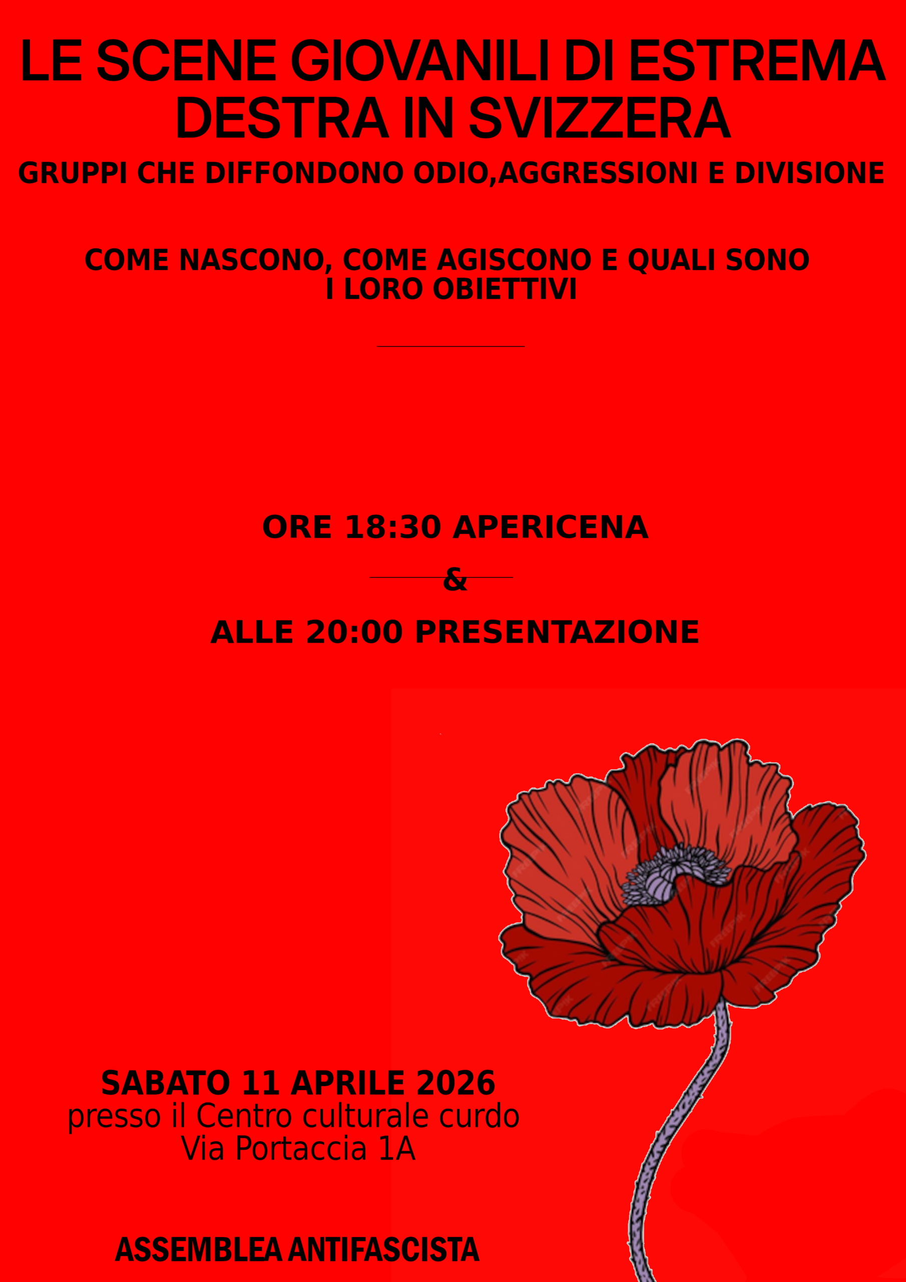 SABATO 11 APRILE A BELLINZONA – LE SCENE DI ESTREMA DESTRA IN SVIZZERA